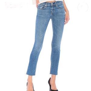 Rag & Bone Dre Capri Jeans Raw Hem
